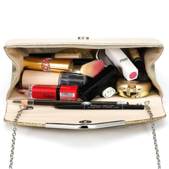 Gold Evening Clutch Purse - Picture 5 of 6